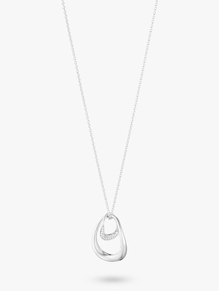 Georg Jensen Offspring Diamond Pave Pendant Necklace