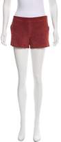 Thumbnail for your product : Tory Burch Suede Leather Mini Shorts
