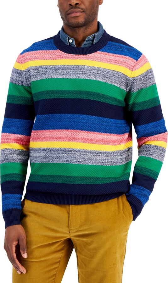 Club Room Men's Multi-Stripe Sweater, Created for Macy's - ShopStyle