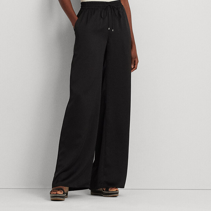 Lauren Ralph Lauren Plus Size Printed Wide-Leg Pants - Macy's