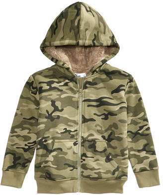 Epic Threads Fleece-Lined Full-Zip Camo Hoodie, Toddler Boys, Created for Macy's