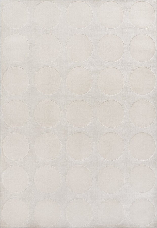 Jonathan Y Designs Adrian Modern Geometric Circle Dot High-Low Area Rug