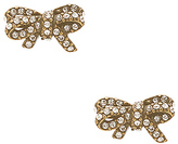 Marc jacobs pave twisted bow stud earrings