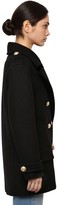 Thumbnail for your product : Balmain Double Breasted Wool Pea Coat