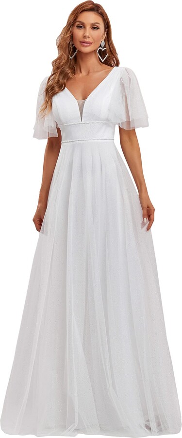 high waist white dress