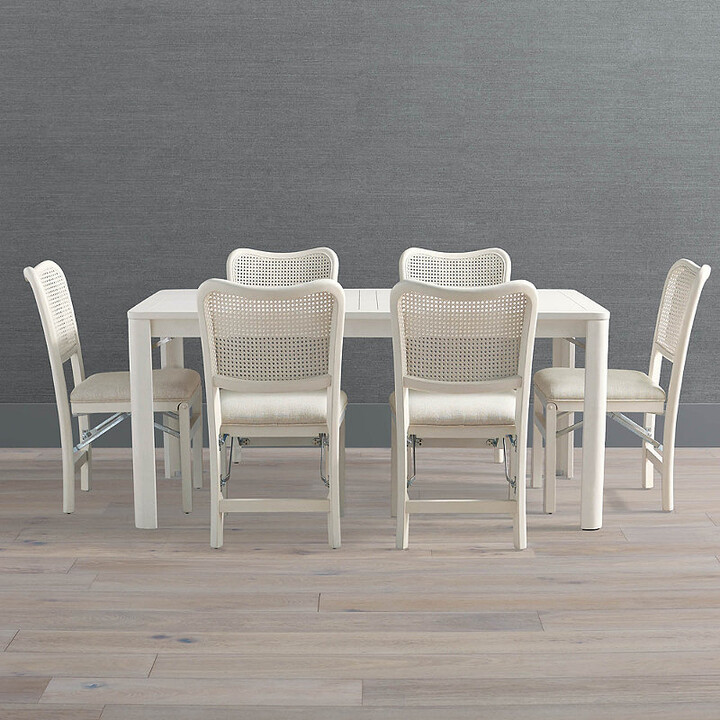 Set of 6 Rectangular Folding Table with Chairs