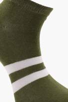 Thumbnail for your product : boohoo 5 Pack Sports Stripe Ankle Socks