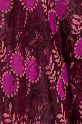 Anna Sui Printed Silk-Georgette Blouse