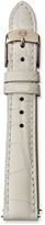 Thumbnail for your product : Michele 16mm Alligator Strap, White