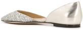Thumbnail for your product : Jimmy Choo Esther glitter ballerina shoes