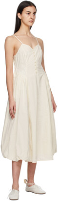 Renli Su Off-White Button-Down Papaver Dress