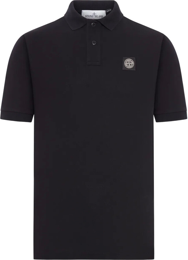 Stone Island Compass Logo Patch Polo Shirt