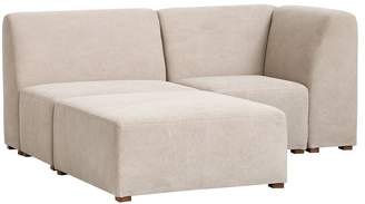 Pottery Barn Teen Swell Sectional, Ottoman, Kelly Slater Sand Washed Canvas