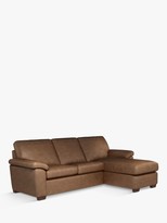 Thumbnail for your product : John Lewis & Partners Camden RHF Storage Chaise End Leather Sofa Bed