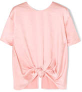 Thumbnail for your product : REJINA PYO Amber Knotted Satin Top - Blush