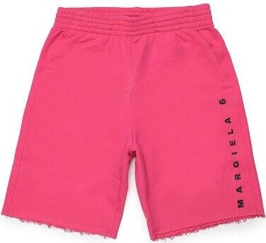 MM6 MAISON MARGIELA Kids Logo-Printed Elasticated Waistband Track Shorts