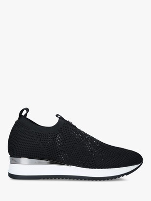 carvela jeo quilted flatform trainers