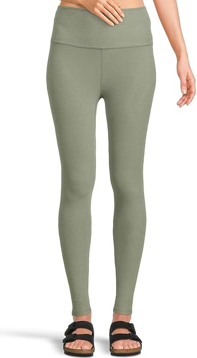 Beyond Yoga Spacedye Caught In The Midi High-Waisted Legging Women's Casual Pants Grey Sage Heather : XL (US Women's 14-16) 24