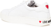 Thumbnail for your product : Love Moschino Logo-appliqued Leather And Printed Pvc Sneakers