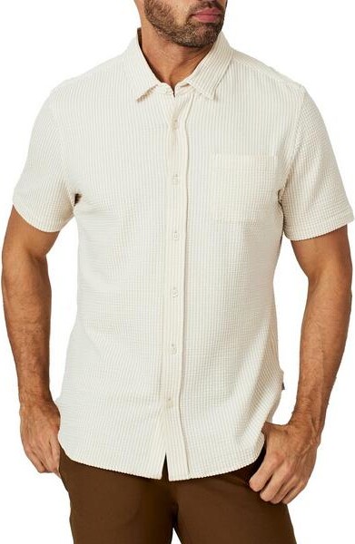 7 Diamonds Men's Keaton Button Up Shirt 3XLarge Desert