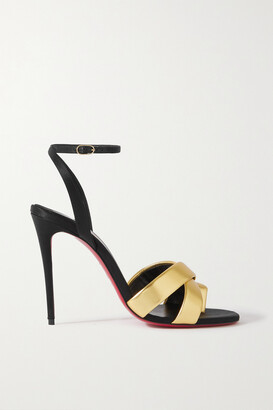 Christian Louboutin Metallic Leather Women's Sandals | Shop the 