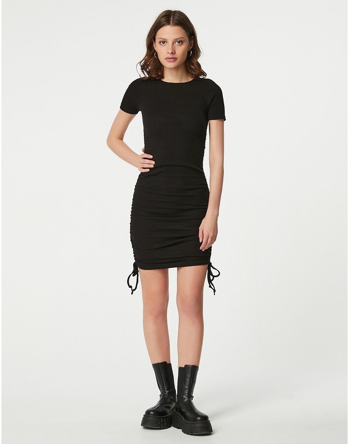 Don’t Call Me Jennyfer Cotton Ribbed Ruched Dress ShopStyle