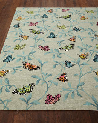 Butterfly Blossom Indoor/Outdoor Rug, 3'6" x 5'6"