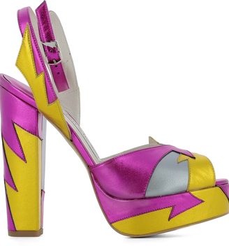 Terry De Havilland Pink Leather Sandals