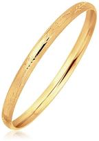 Thumbnail for your product : Ice 14K Yellow Gold Dome Style Children's Bangle with Diamond Cuts