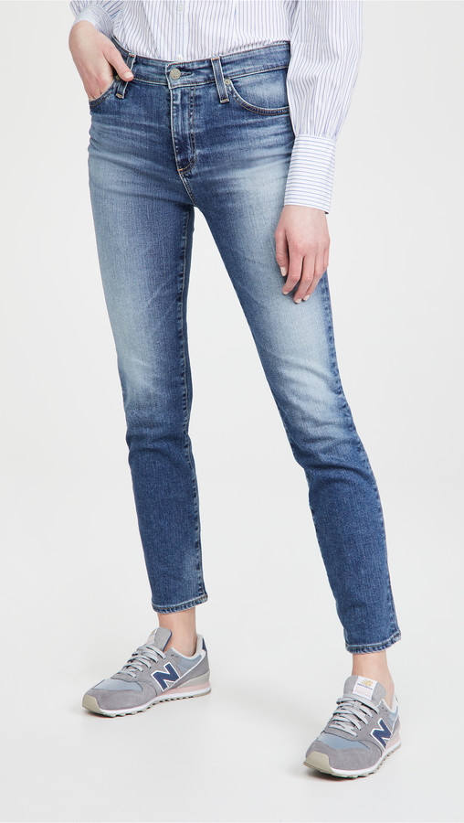 AG Jeans Mari High Rise Slim Straight Jeans ShopStyle