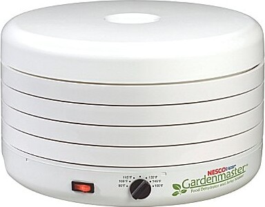 Nesco Gardenmaster 4-Tray White Expandable Food Dehydrator with Recipe Book