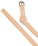 Thumbnail for your product : Ann Demeulemeester Skinny Knot Leather Belt - Beige