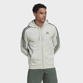 adidas Essentials Fleece 3-Stripes Full-Zip Hoodie - ShopStyle