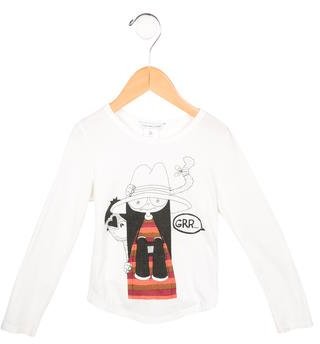 Little Marc Jacobs Girls' Printed Crew Neck Top