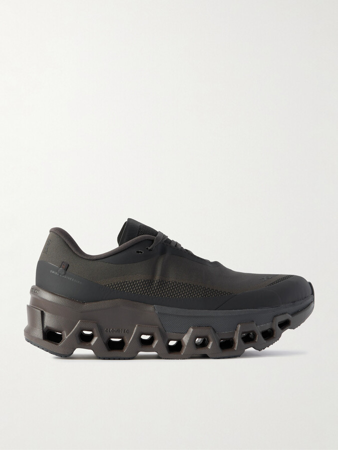 ON - + Post Archive Faction Cloudmonster 2 Rubber-trimmed Mesh Sneakers - Brown
