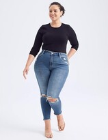 Thumbnail for your product : Abercrombie & Fitch Curve Love High-Rise Super Skinny Ankle Jeans (Medium/Repair) Women's Jeans
