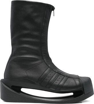 Y-3 Zip-Front Platform Boots - ShopStyle