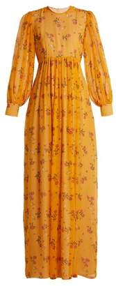 Emilia Wickstead Pia rose-print silk-chiffon dress
