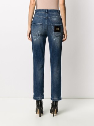 Dolce & Gabbana Distressed Tapered Jeans