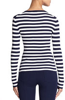 Thumbnail for your product : Michael Kors Striped Crewneck Pullover
