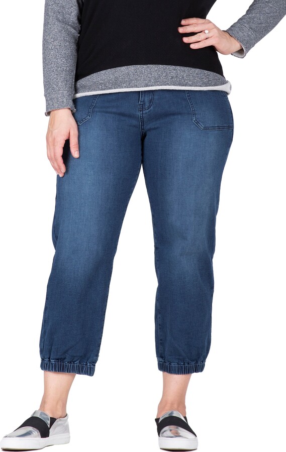 Standards & Practices Crop Denim Joggers