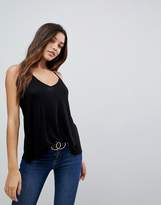 Thumbnail for your product : ASOS DESIGN Cami with Cross Straps in Swing Fit