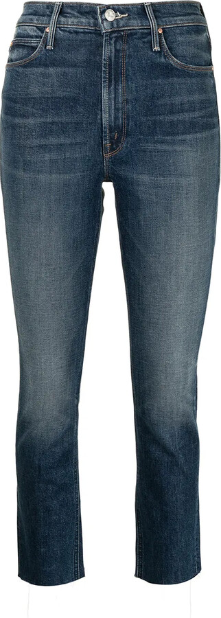 Mother High-Rise Cropped Jeans