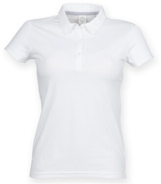 Skinni Fit Skinnifit Womens/Ladies Short Sleeve Polo Shirt (White) -  ShopStyle Tops