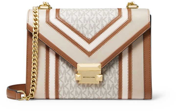 whitney large frayed denim convertible shoulder bag