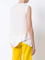 Thumbnail for your product : Derek Lam Handkerchief Knit Top With Silk Back