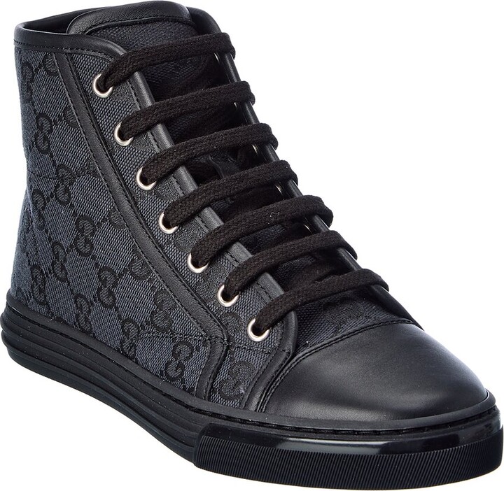 Black High Top Gucci Sneakers | ShopStyle