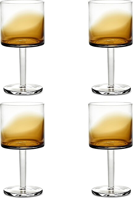 Serax Red Wine Glass Amber Zuma, Set of 4