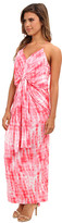 Thumbnail for your product : T-Bags LosAngeles Tbags Los Angeles Tie Front Maxi Dress