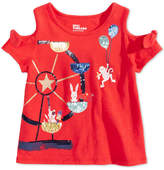 Thumbnail for your product : Epic Threads Little Girls Sequin Cold Shoulder T-Shirt, Created for Macy's